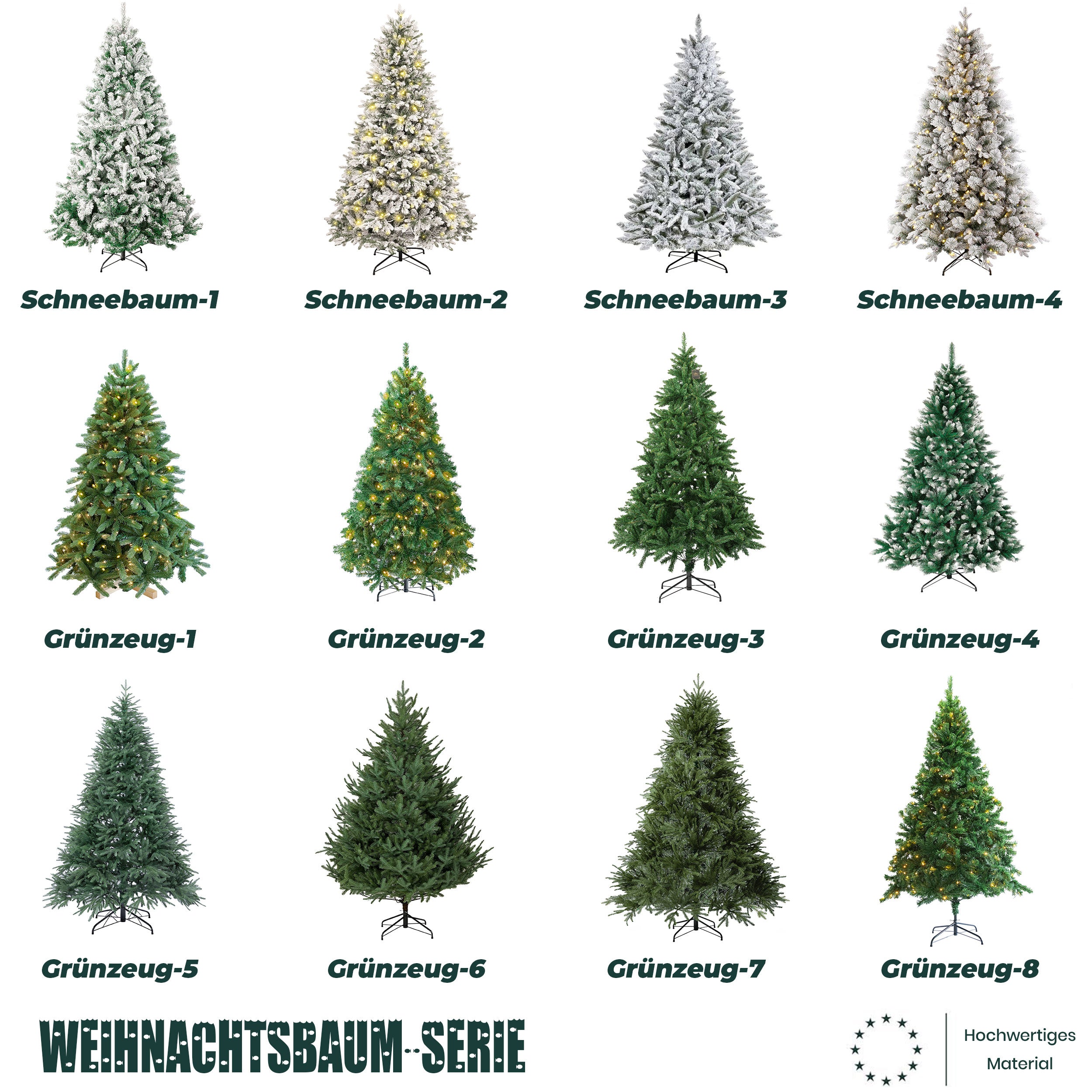 Hochwertiger Künstlicher Weihnachtsbaum aus 100% PE, 180/210cm Christbaum mit Metallständer, kein Blattverlust, leicht zu pflegen, für Indoor und Outdoor